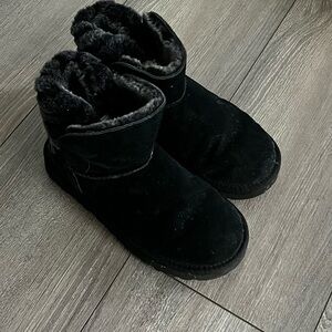 UGG Black Faux-Fur Lined Shearling Boots